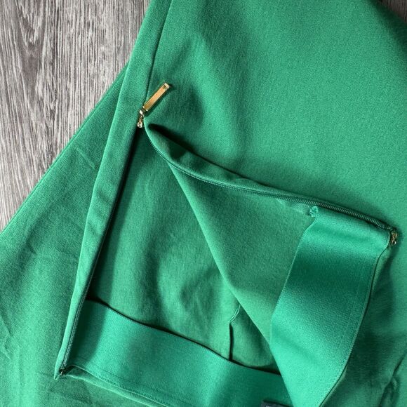 Vintage Lauren Ralph Lauren Women Pants Size 10 Green Cotton Elastin Elastic - Picture 7 of 11